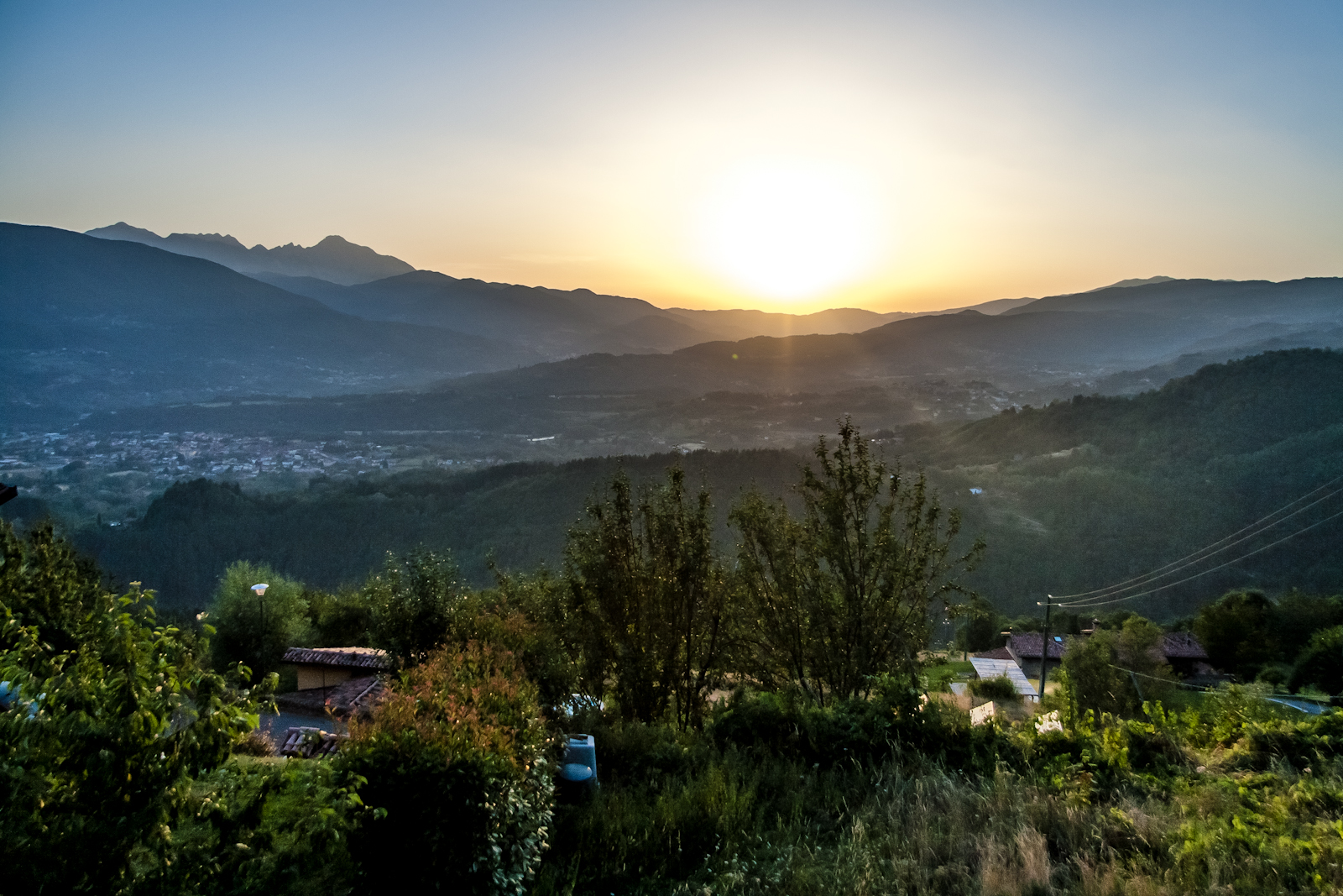 Tramonto in Garfagnana